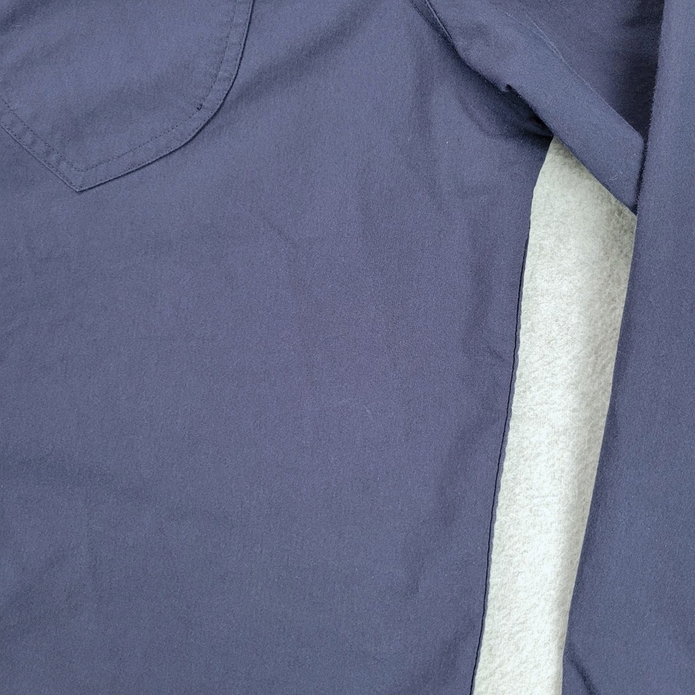 Kimes Ranch Western Blackout Snap Shirt Mens L Navy Coolmax Stretch Long Sleeve - Picture 4 of 14